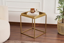 Hanah Home Mesa de Café de Metal Dorado Shb-018-A